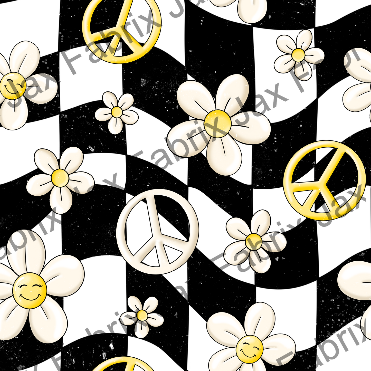 Black Peace Flowers ZR101