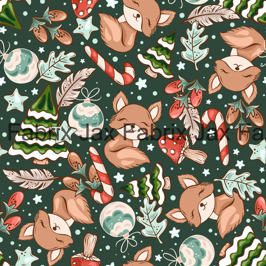 Christmas Woodland Fox EVB49