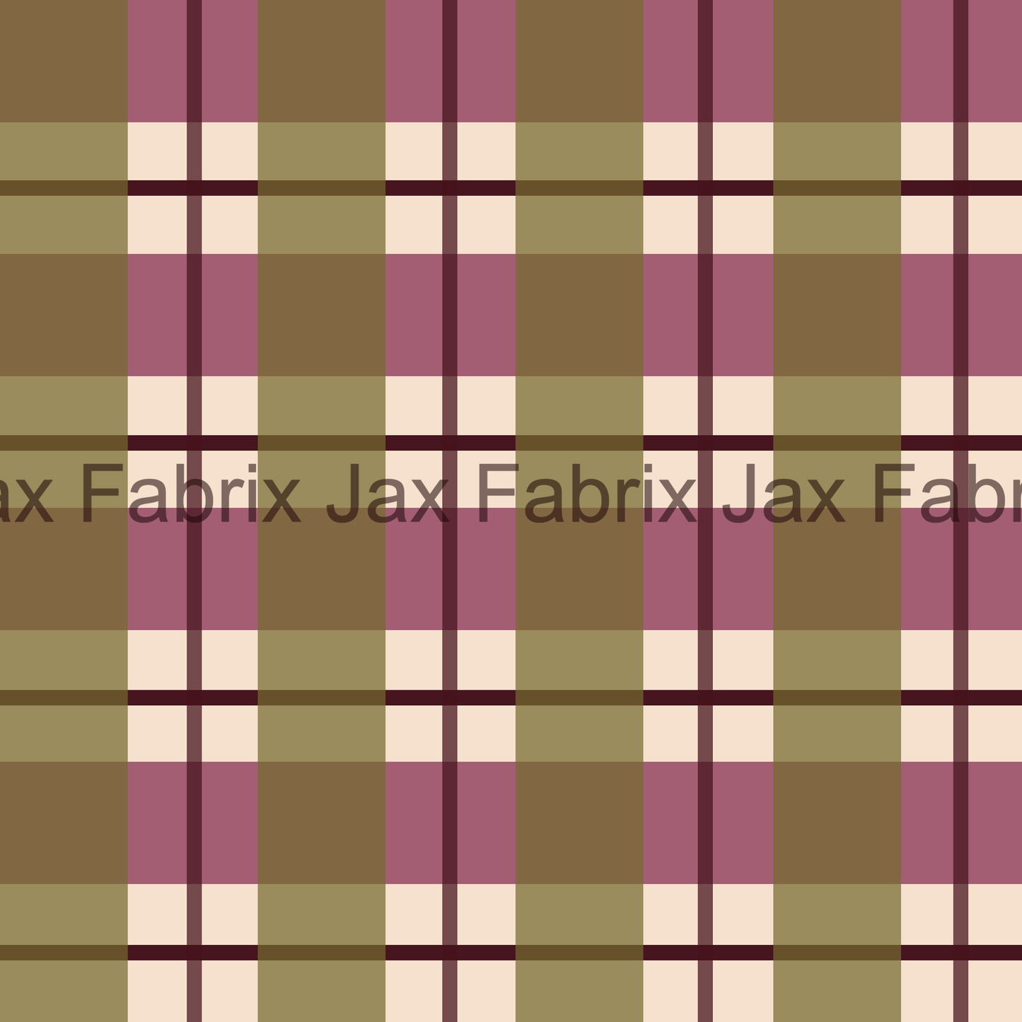 Pumpkin Spice Mauve Olive Plaid AMD237