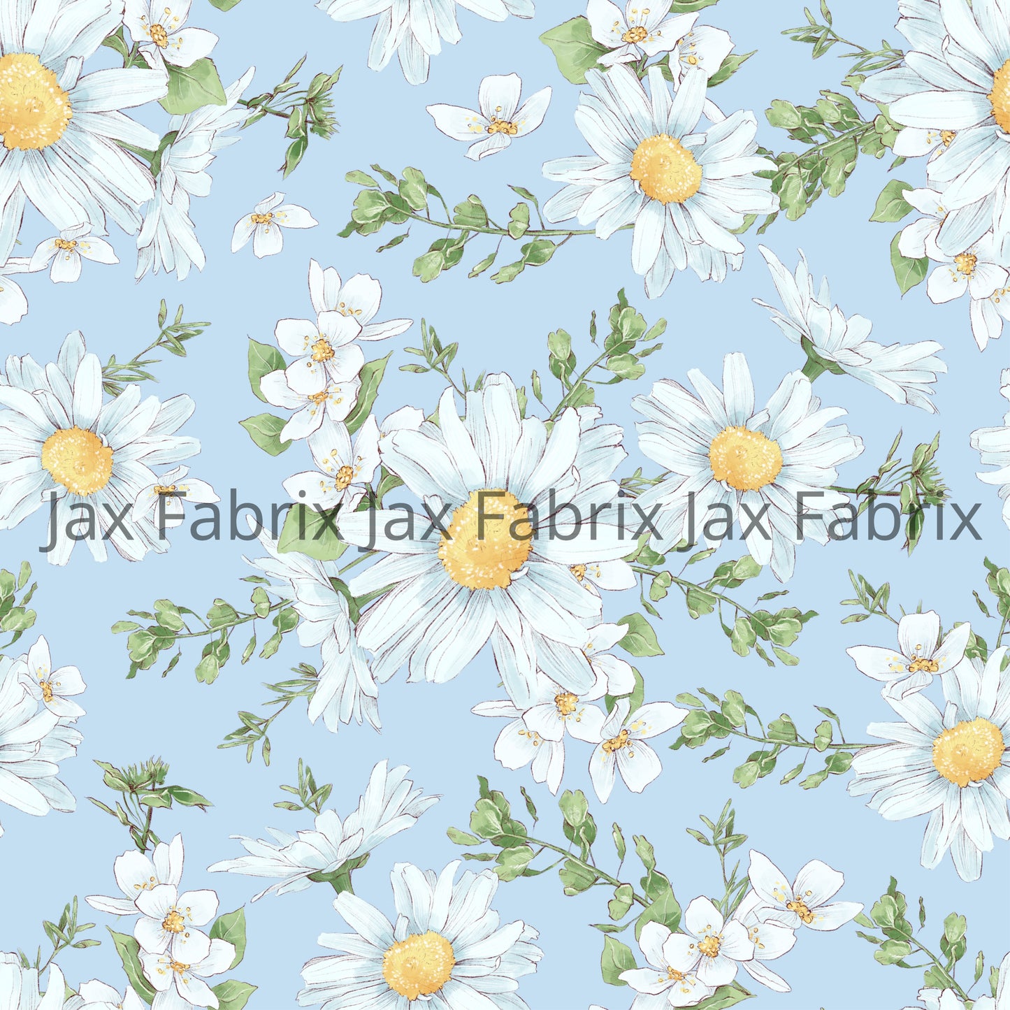 Light Blue Daisies INH39