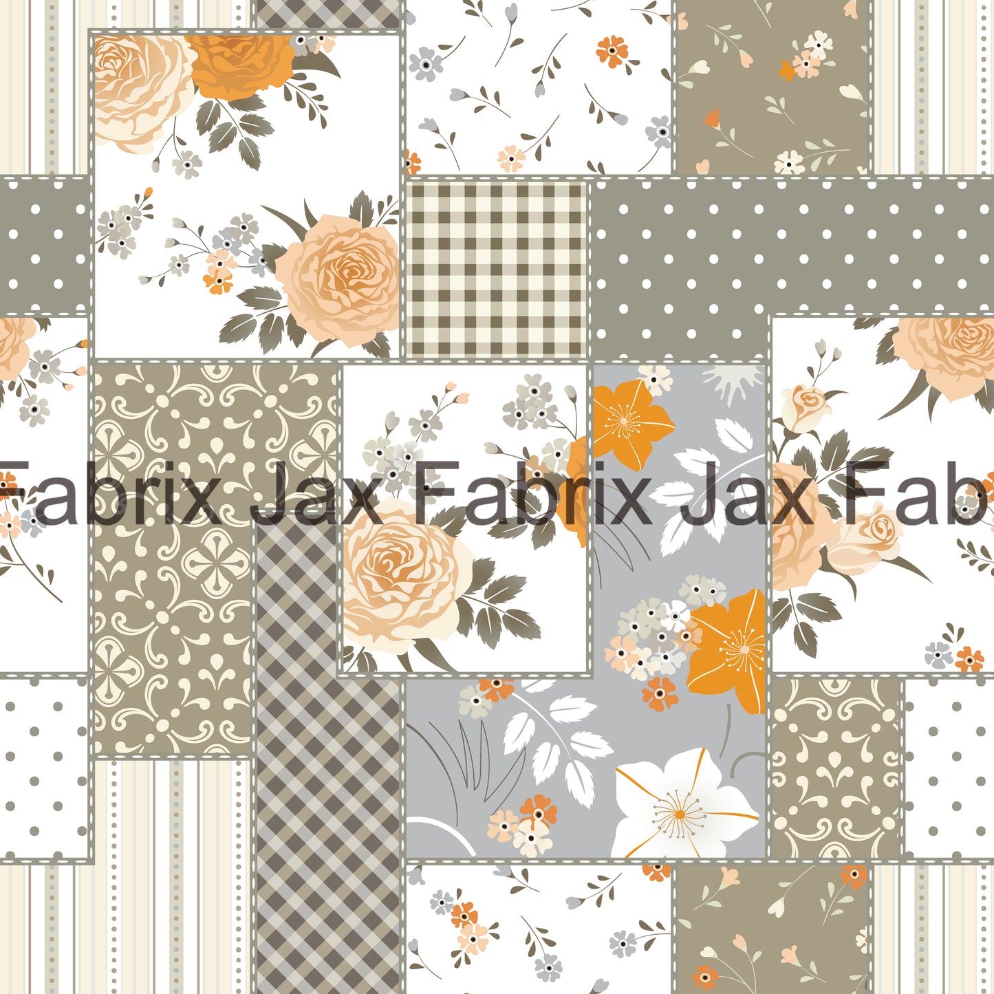 Green Patchwork INH154