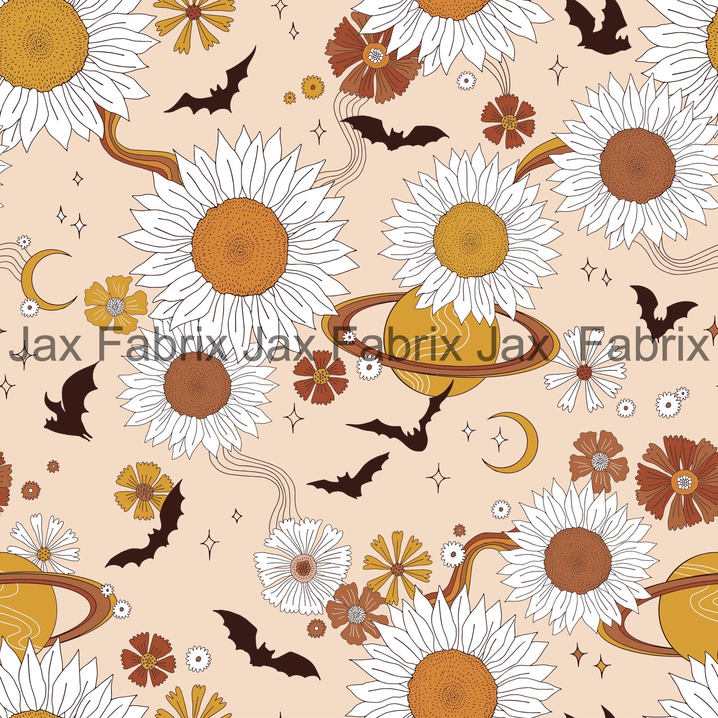 Spooky Floral Bats INH25