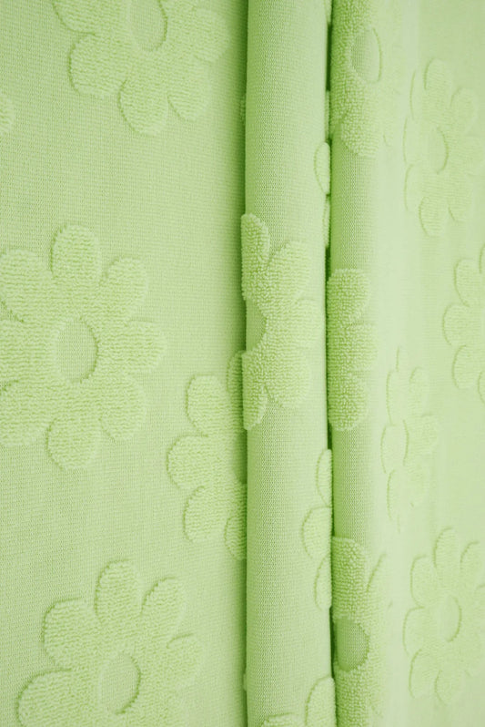 RTS Lime Flowers (sold in bundles of 2 yards)