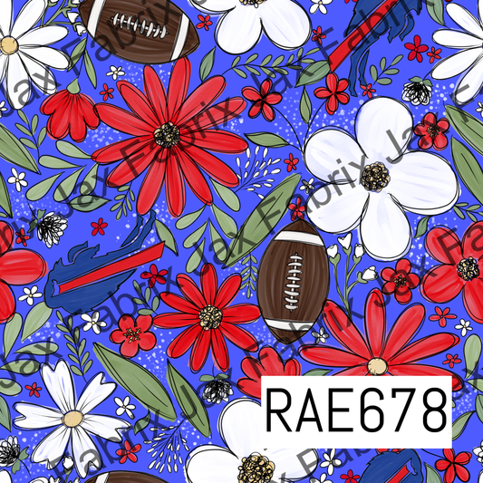 Bills Football Colored Floral RAE678