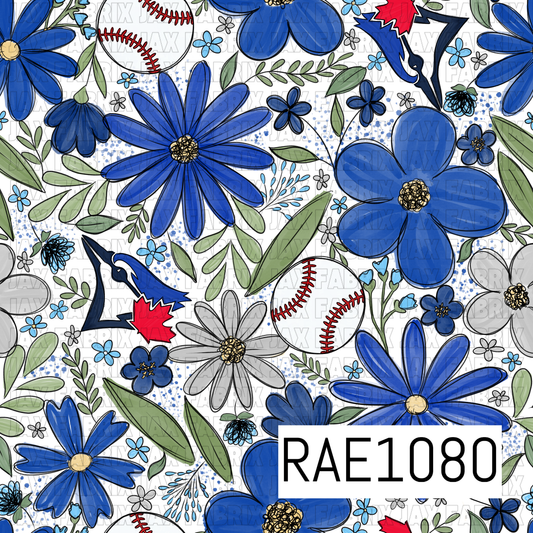 Blue Jays Floral Baseball RAE1080