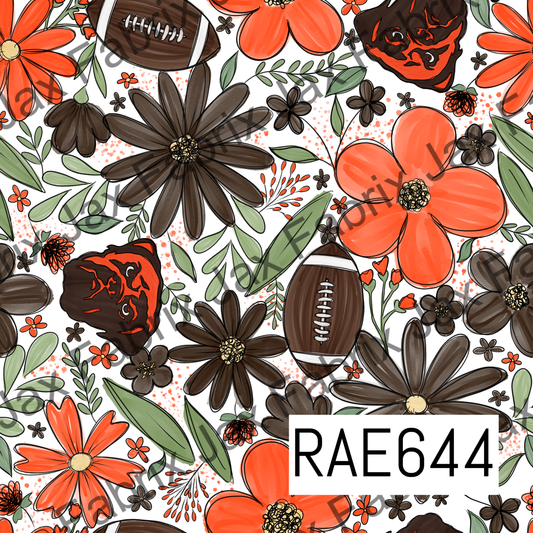 Browns Football Floral RAE644