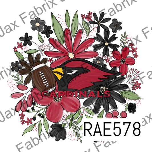 Cardinals Floral PNG RAE578
