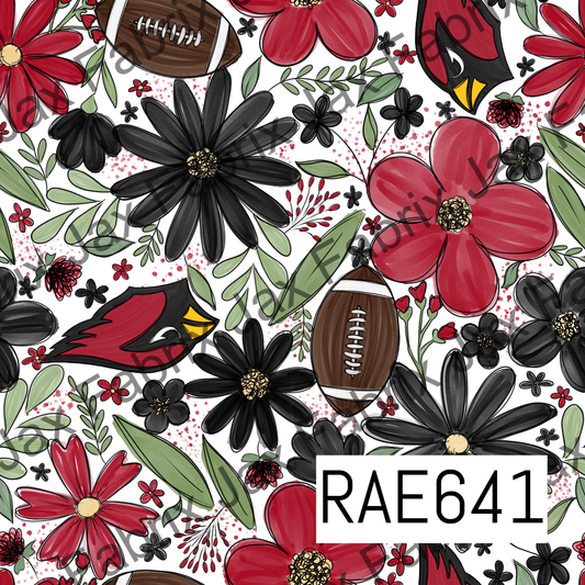 Cardinals Football Floral RAE641
