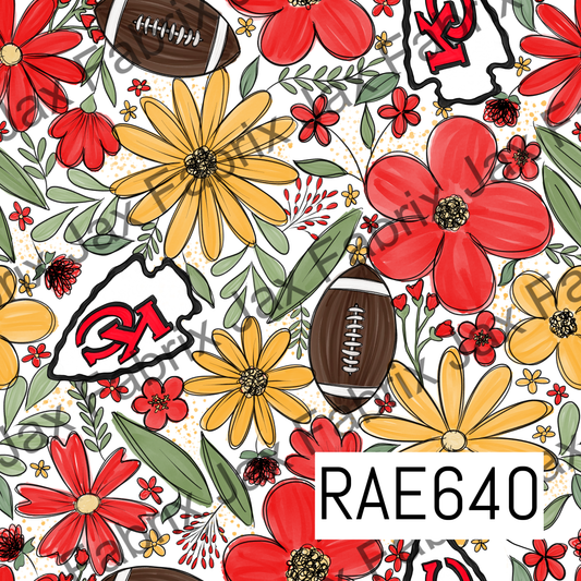 Chiefs Football Floral RAE640