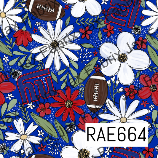 Giants Football Colored Floral RAE664
