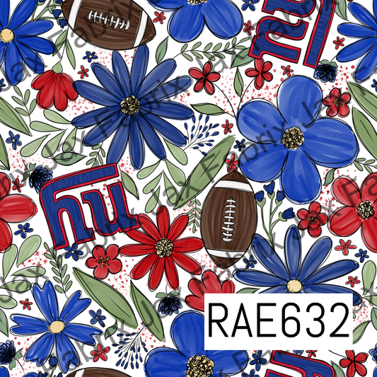 Giants Football Floral RAE632