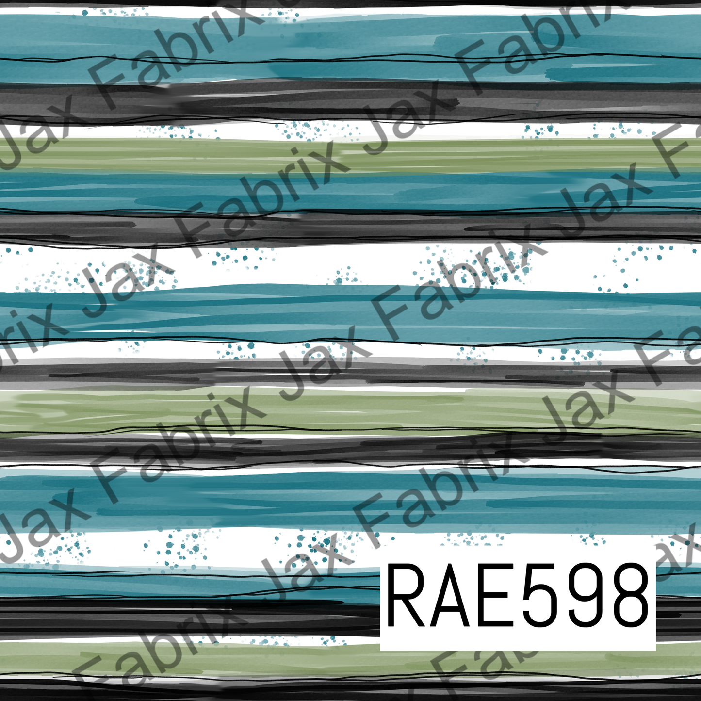 Jaguars Floral Stripes RAE598