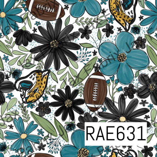 Jaguars Football Floral RAE631