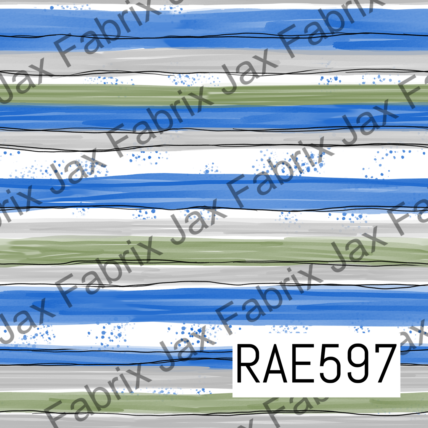 Lions Floral Stripes RAE597