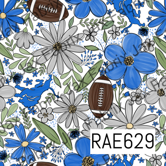 Lions Football Floral RAE629