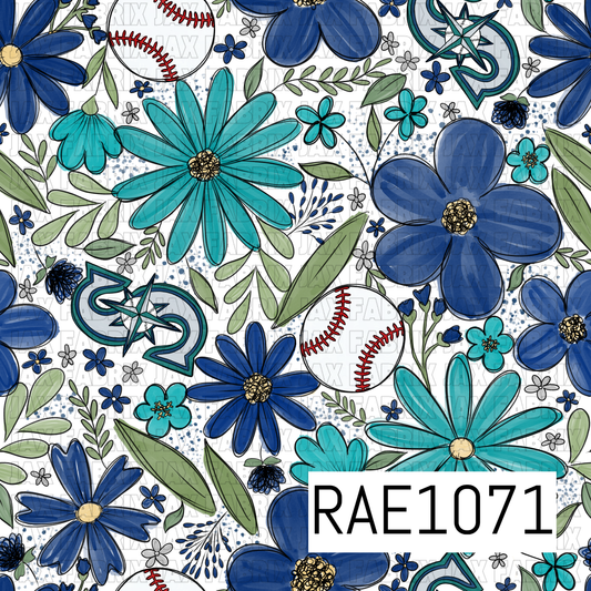 Mariners Floral Baseball RAE1071