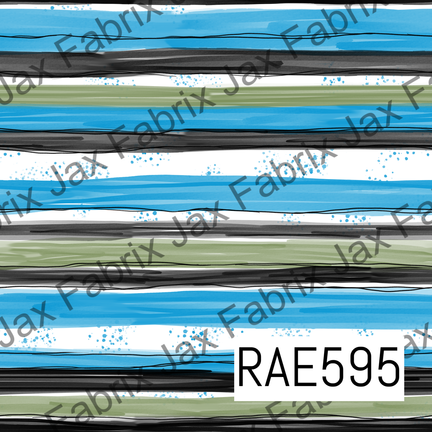 Panthers Floral Stripes RAE595