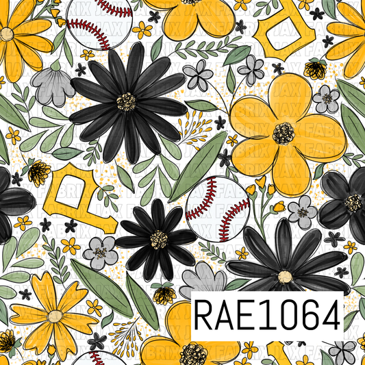 Pirates Floral Baseball RAE1064