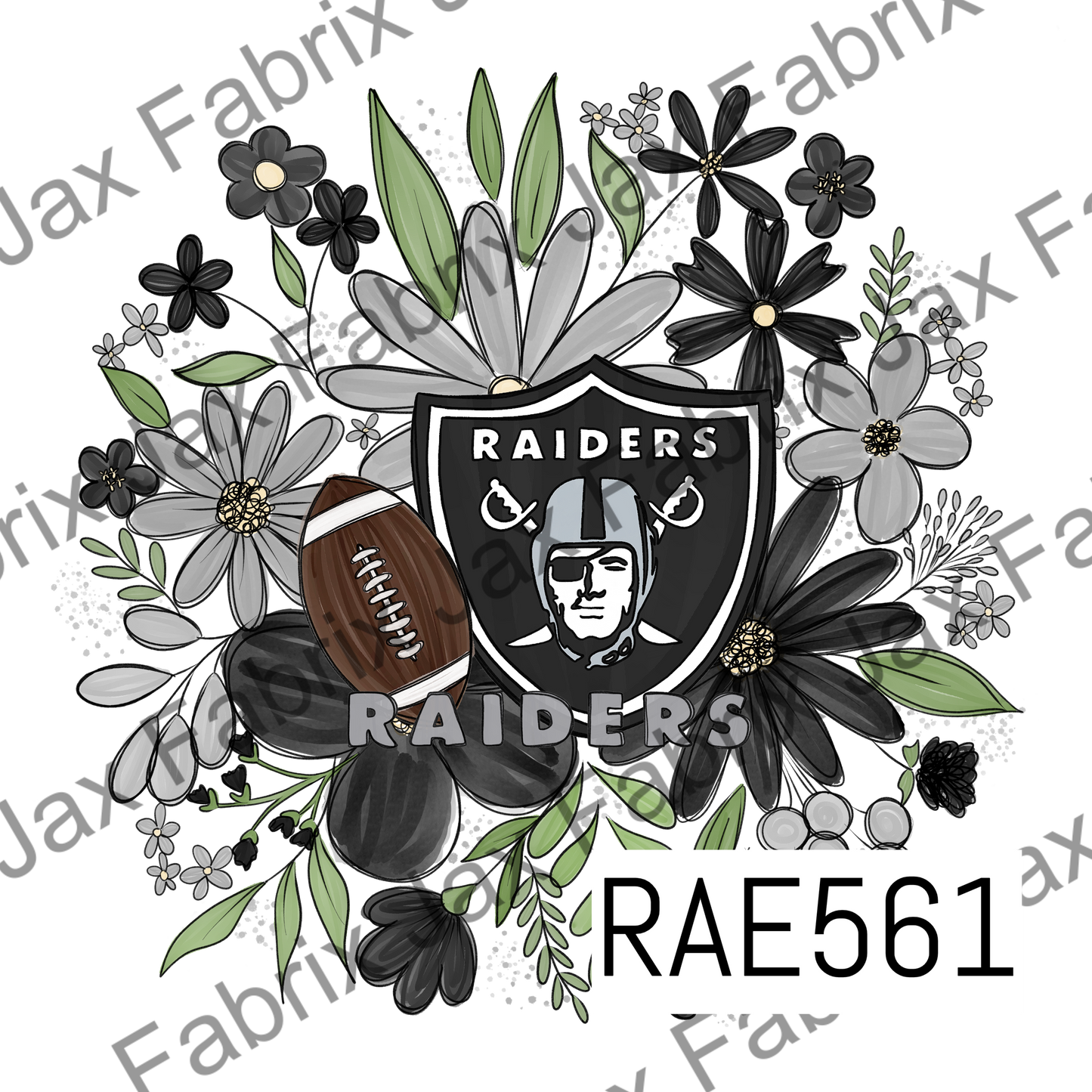 Raiders Floral PNG RAE561