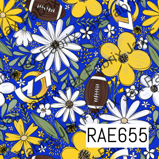 Rams Football Colored Floral RAE655