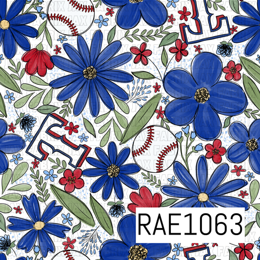 Rangers Floral Baseball RAE1063