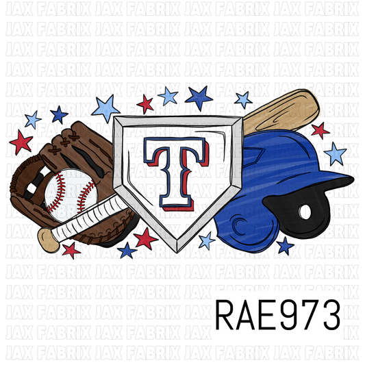 Rangers Baseball PNG RAE973