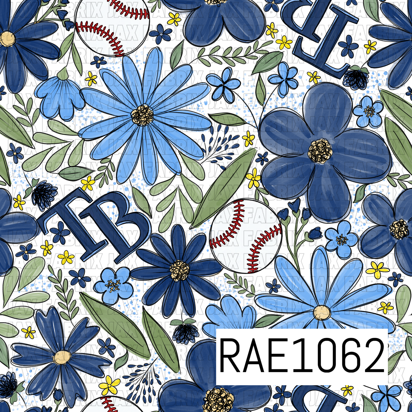 Rays Floral Baseball RAE1062