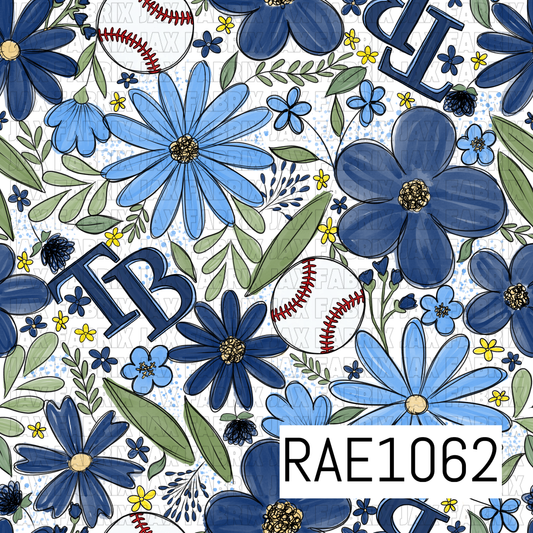 Rays Floral Baseball RAE1062