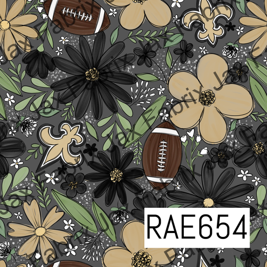 Saints Football Colored Floral RAE654