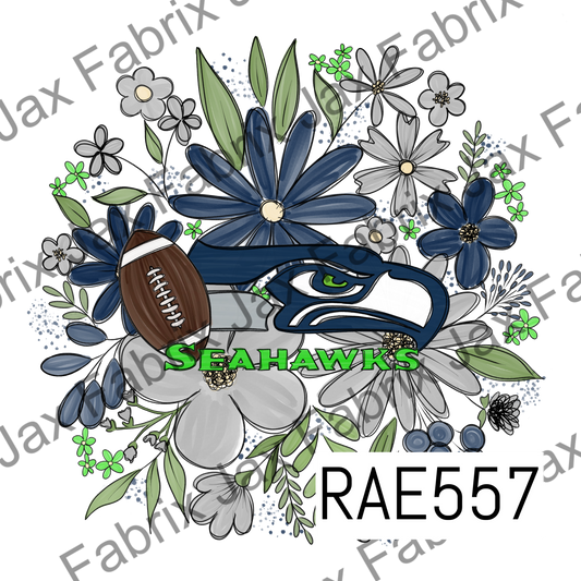 Seahawks Floral PNG RAE557