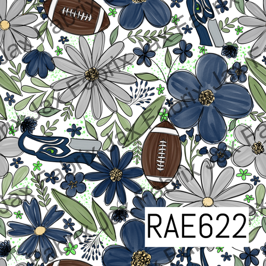Seahawks Football Floral RAE622