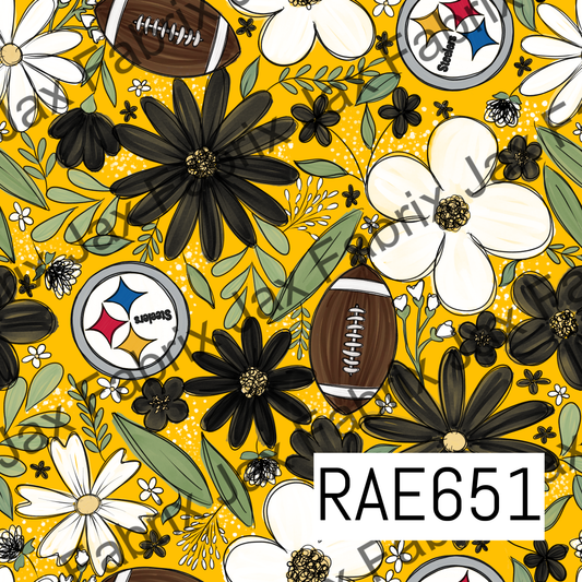 Steelers Football Colored Floral RAE651