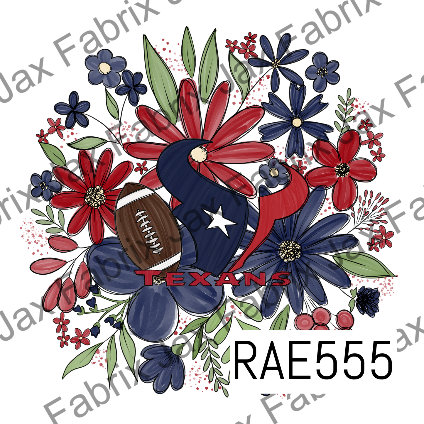 Texans Floral PNG RAE555