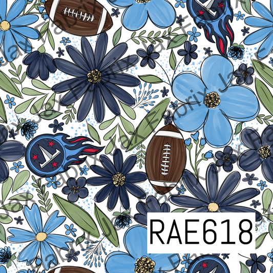 Titans Football Floral RAE618