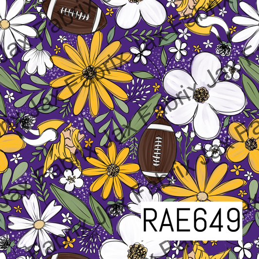 Vikings Football Colored Floral RAE649