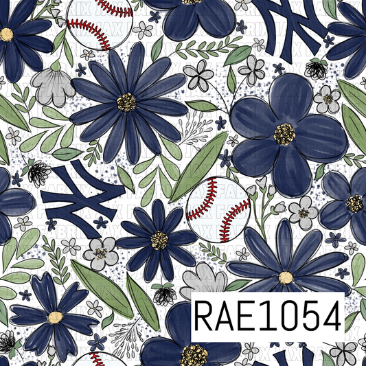 Yankees Floral Baseball RAE1054