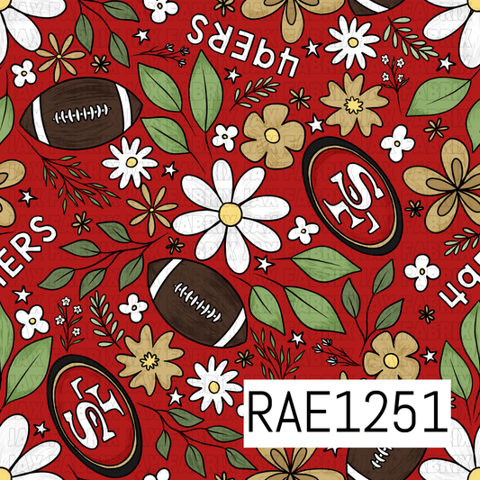 49ers Football Floral RAE1251