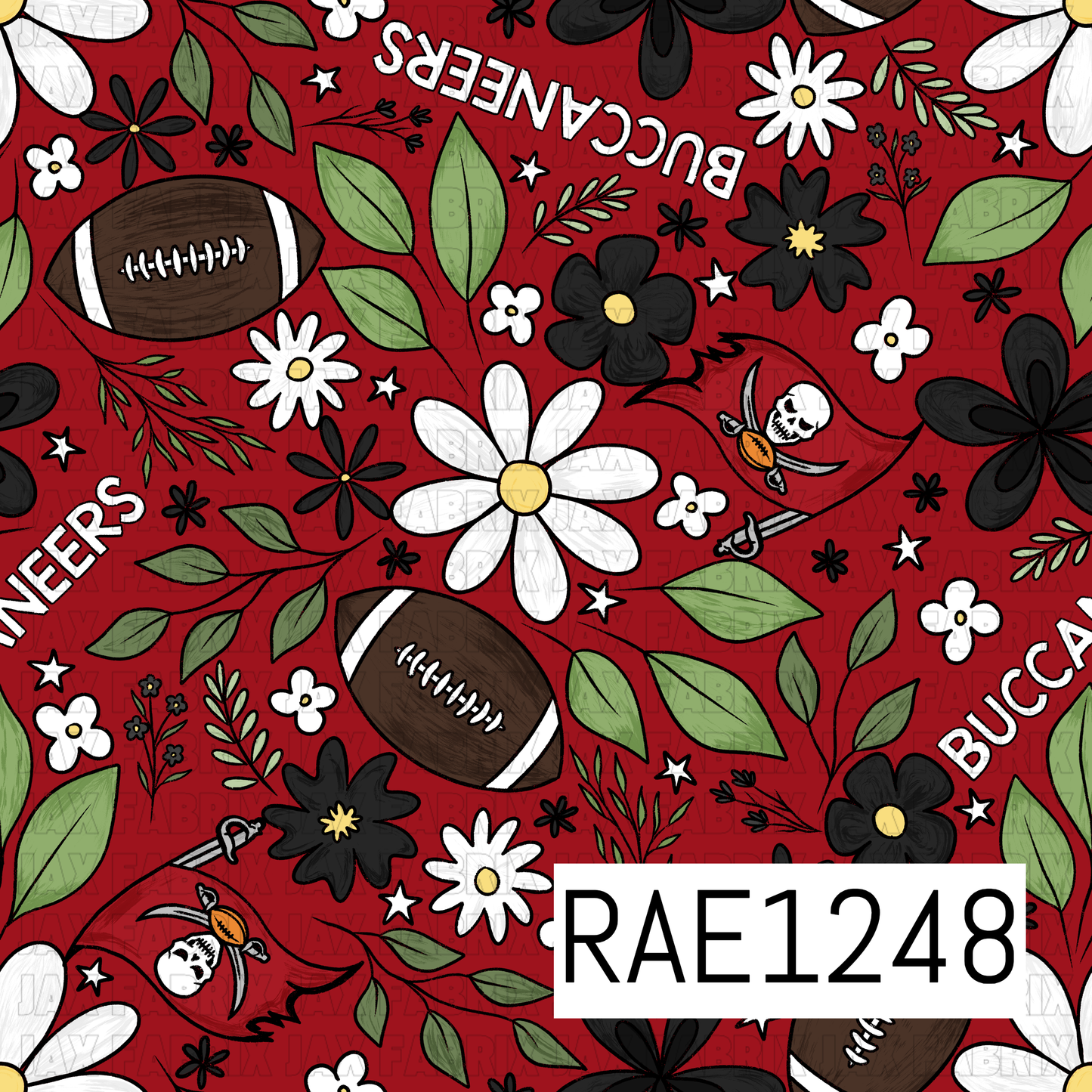 Buccaneers Football Floral RAE1248