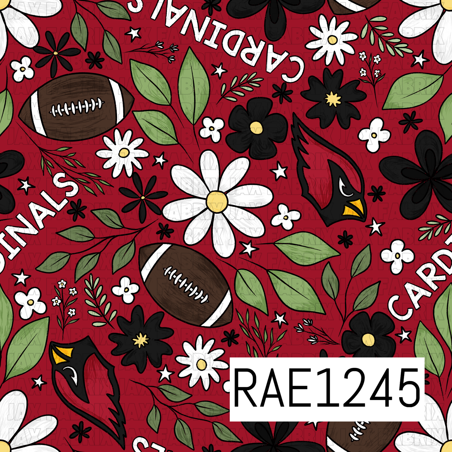 Cardinals Football Floral RAE1245