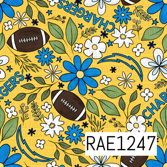 Chargers Football Floral RAE1247