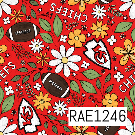 Chiefs Football Floral RAE1246