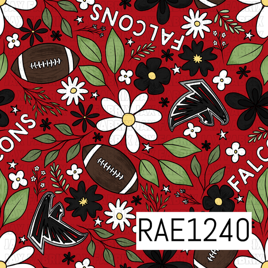 Falcons Football Floral RAE1240