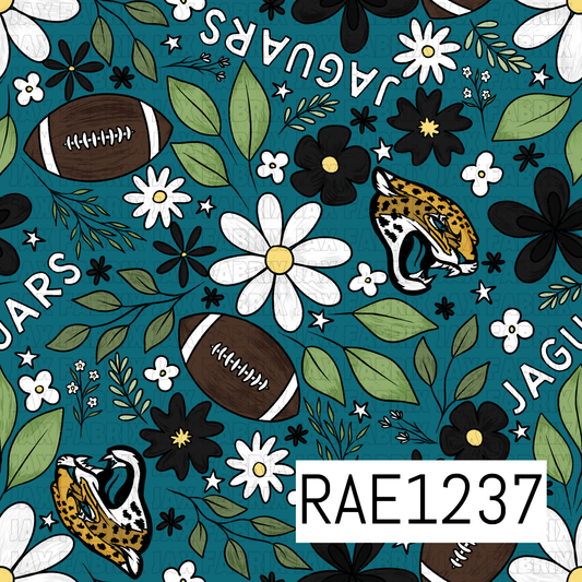 Jaguars Football Floral RAE1237