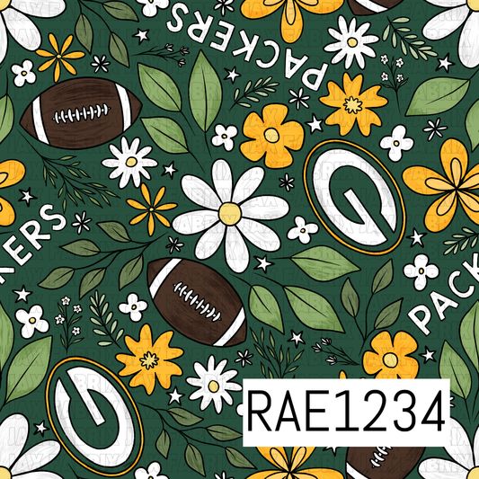 Packers Football Floral RAE1234