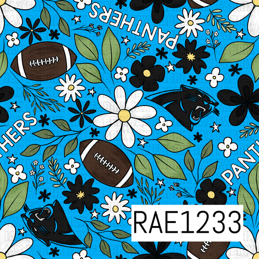 Panthers Football Floral RAE1233