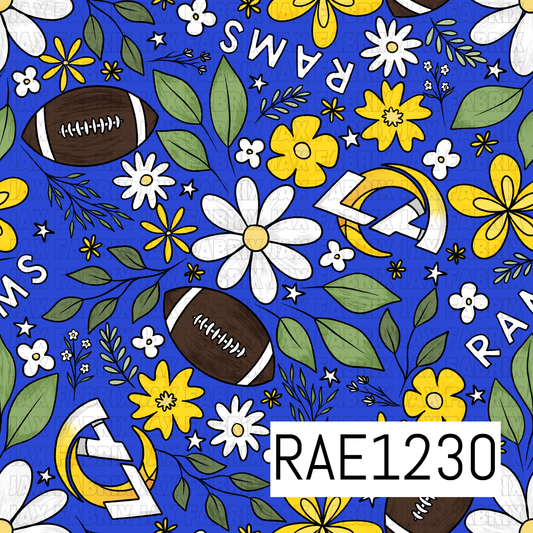 Rams Football Floral RAE1230