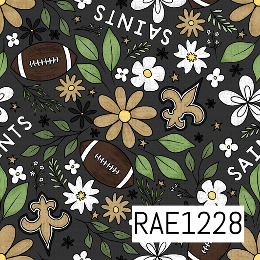 Saints Football Floral RAE1228