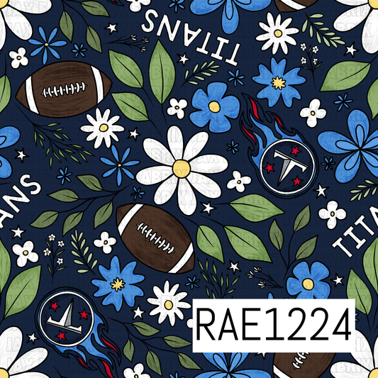 Titans Football Floral RAE1224