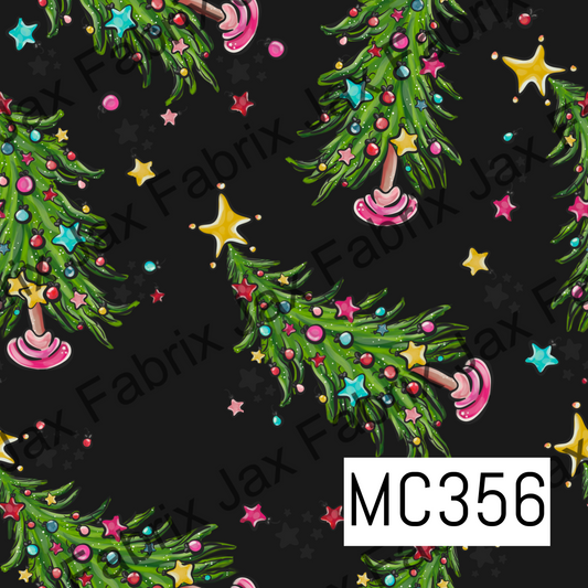 Christmas Trees Black MC356