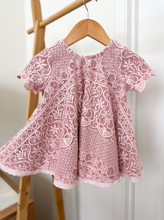 RTS Pink Lace (sold in bundles of 2 yards)